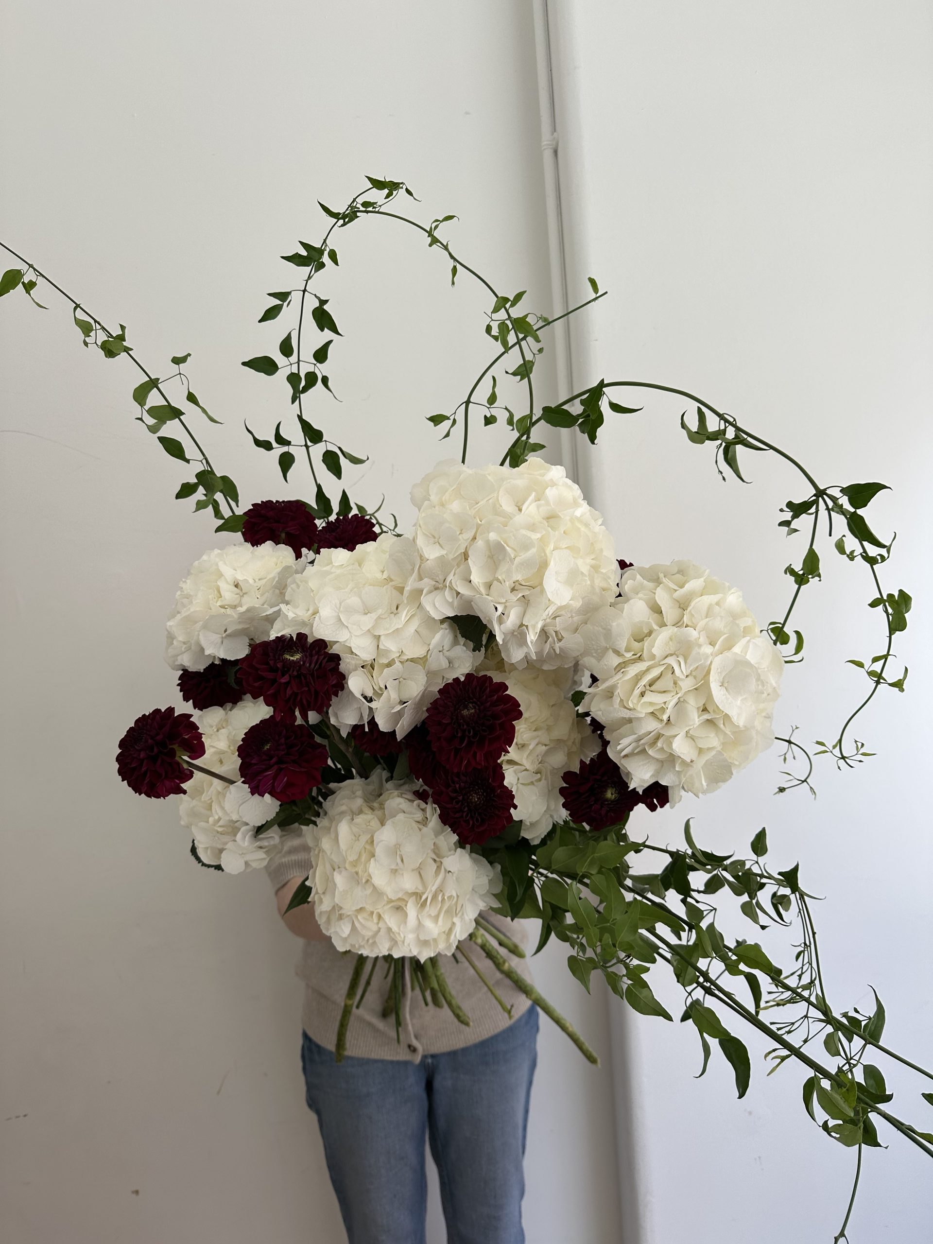 Hydrangea and Dahlias